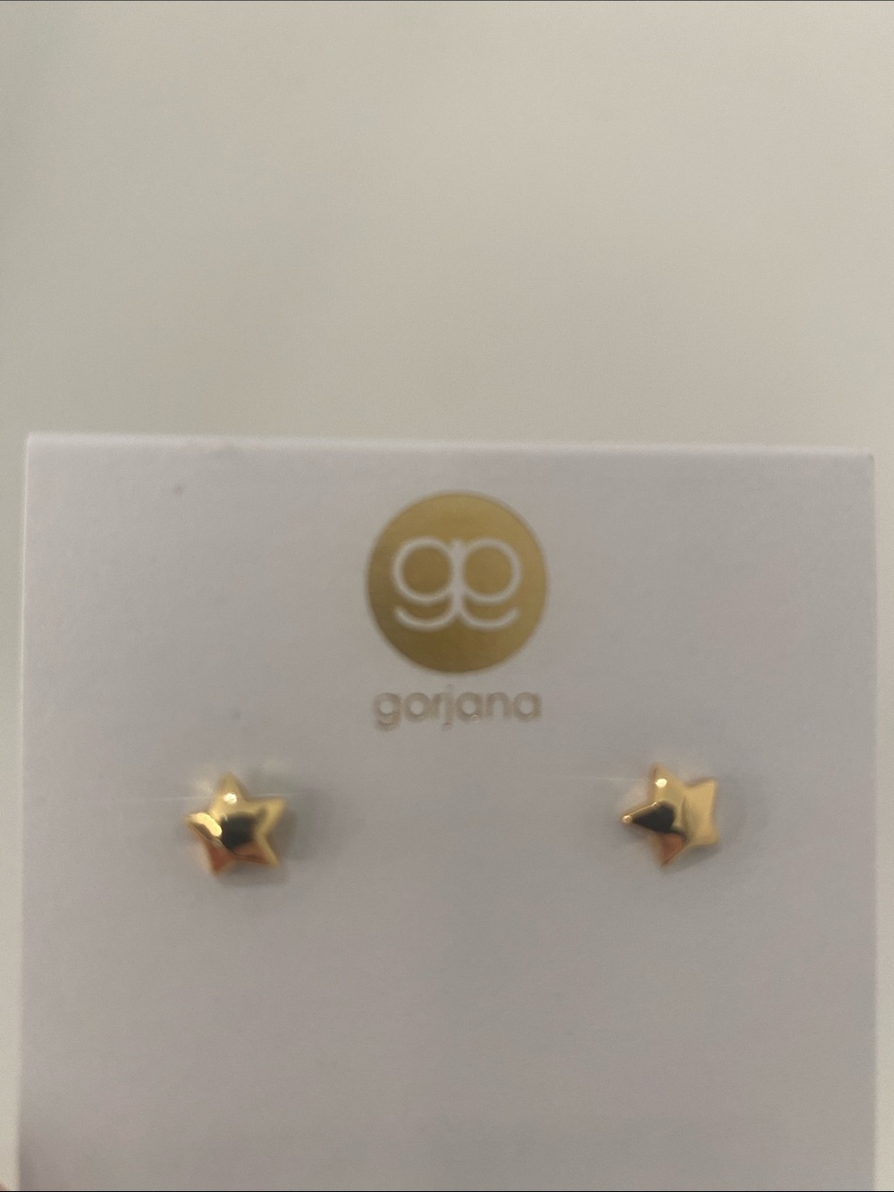 NWT Gorjana Star Charm Stud Earrings Gold Tone
